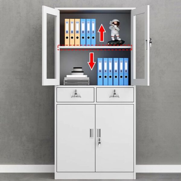 Half-Glass Office Storage Cabinet - Image 2