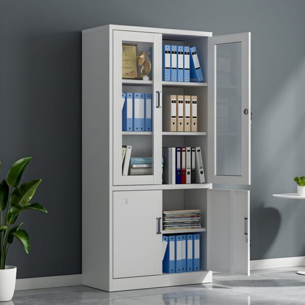 2-Door metallic office cabinet - Image 2