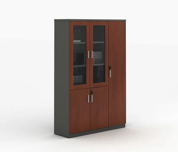 3-Door Wooden Office Cabinet - Image 4