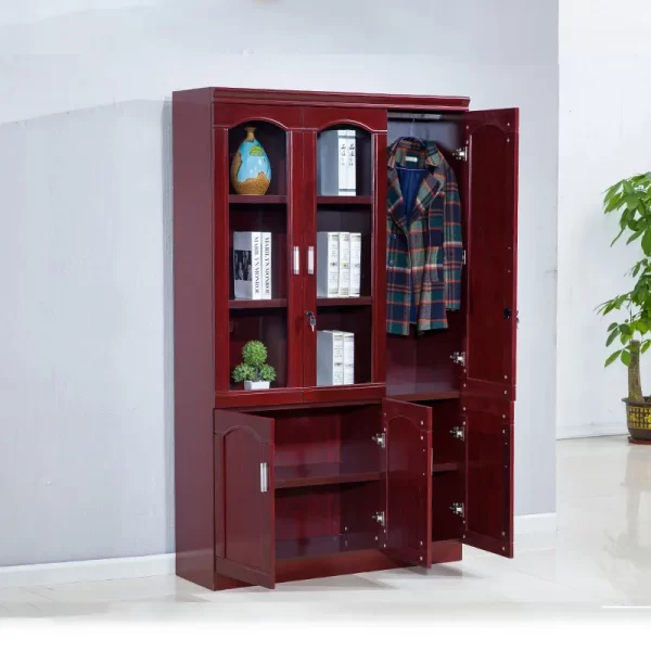 3-Door Wooden Office Cabinet - Image 2