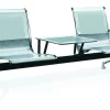 Two seater office bench with table. - Image 4