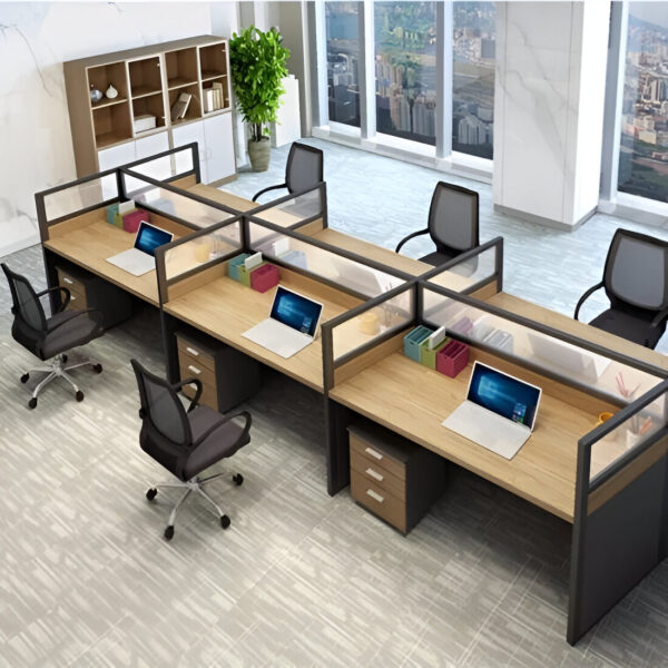 Six Way Modular Office Workstation - Image 4