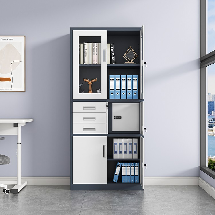 Metal Office Cabinet With Safe - Image 9