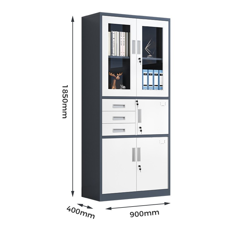 Metal Office Cabinet With Safe - Image 5
