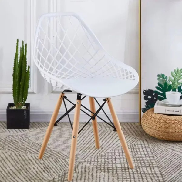 Modern Plastic Home Dining Chair - Image 9