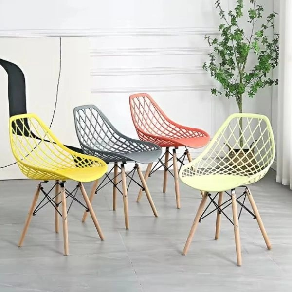 Modern Plastic Home Dining Chair - Image 10