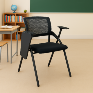 Foldable Office Study Chair-Writing Pad