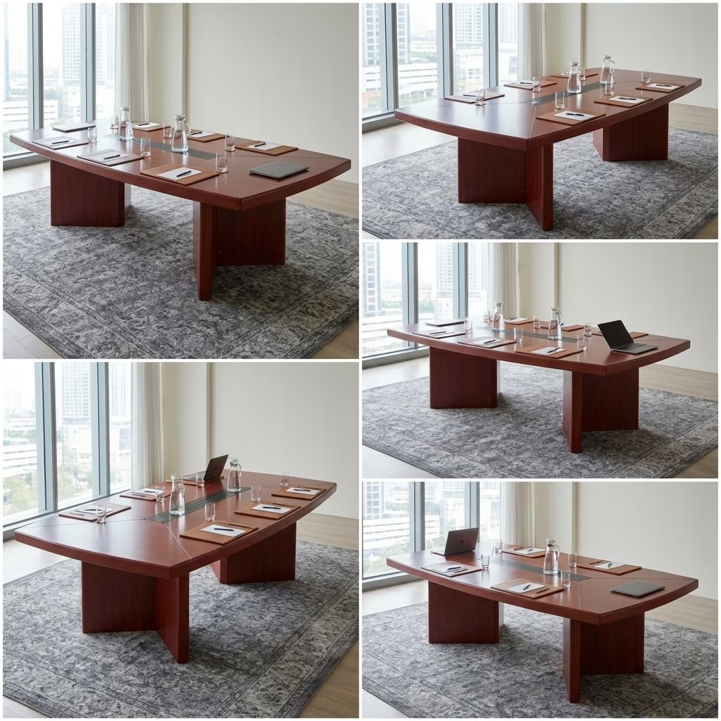3 M Mahogany Boardroom Table - Image 5