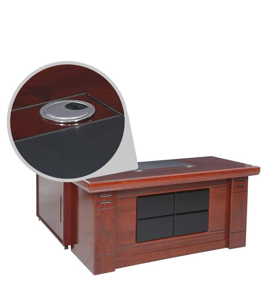 1.6 M Mahogany L Shape Office Desk - Image 16